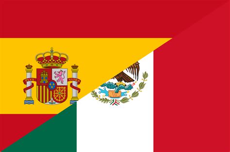 spain and mexico flag